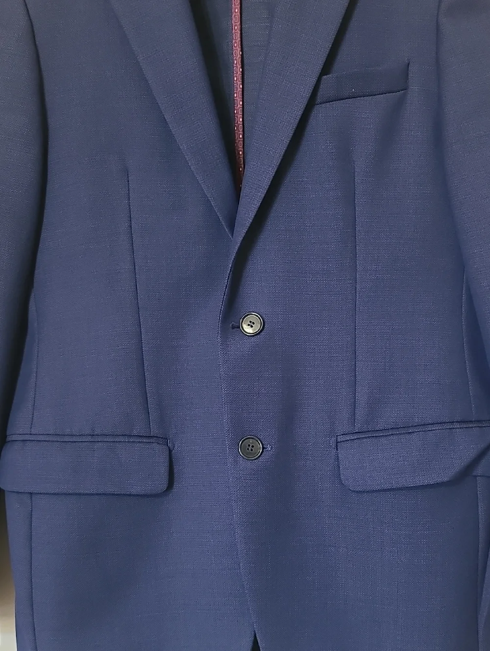 Arturo Calle Men's Blue Classic 2-Piece Suit Tailored Blazer & Trousers Size 38R